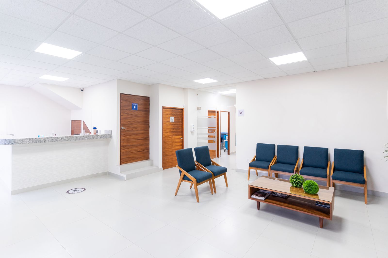 Reception and waiting area